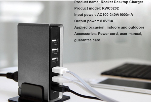 Rock Rocket Desktop Charger (Six Port)